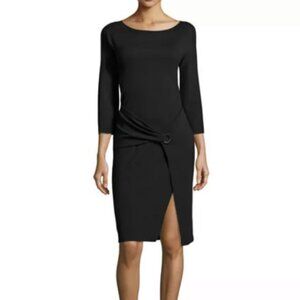 Armani Collezioni Black Asymmetrical Dress